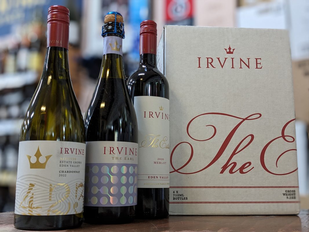 Irvine Estate Shiraz, grand Merlot and Chardonnay, Grand Wines Worthy of an Earl, Eden Valley Wines