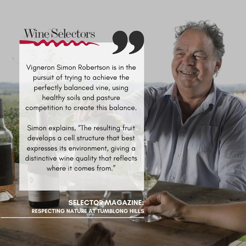 Tumblong Hills Wines, Track Winding Back Gundagai Winery Quote